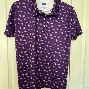 Purple & Gold Boy's LSU TIGERS Polo Shirt